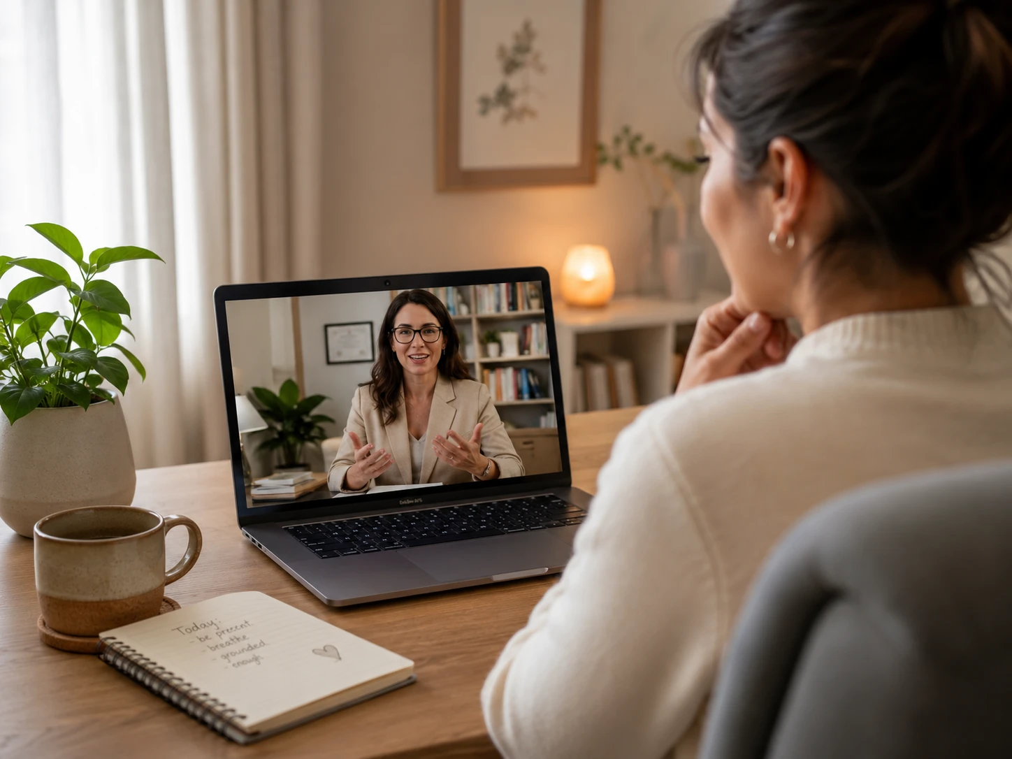 Online individual therapy session